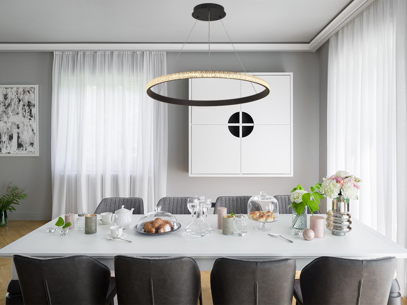 LED závesná lampa na lanku + diaľkový ovládač 55W - J4387/B – Obrázok 7