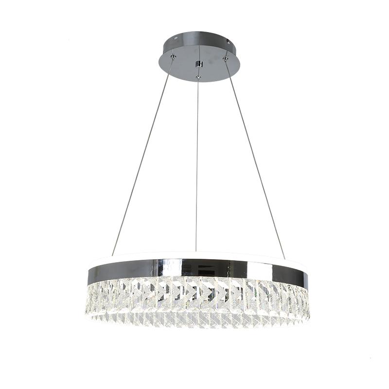 LED luxusné závesné krištáľové svietidlo s diaľkovým ovládačom 90W - TA2300/CH – Obrázok 6
