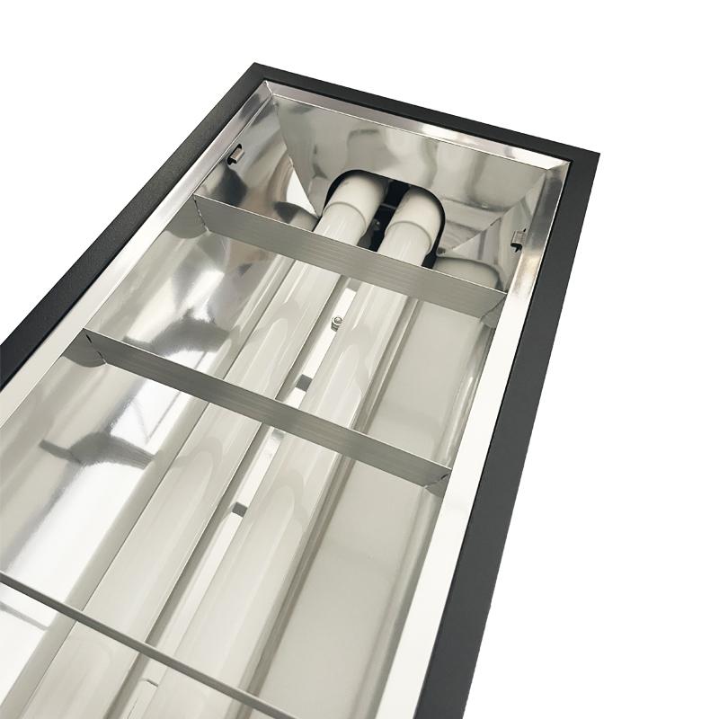 Čierne žiarivkové prisadené svietidlo na 2 x T8 ( 120cm LED trubica ) - TL302B – Obrázok 15