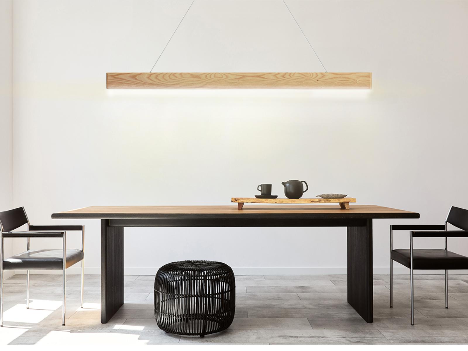 Drevený luster na lanku z masívneho dreva LED 26W / 1500 - WRL0122 – Obrázok 2