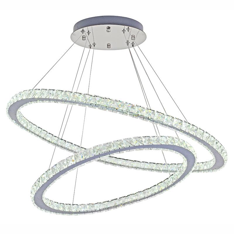 LED luxusné krištáľové svietidlo + diaľkový ovládač 180W - J6354/CH – Obrázok 3