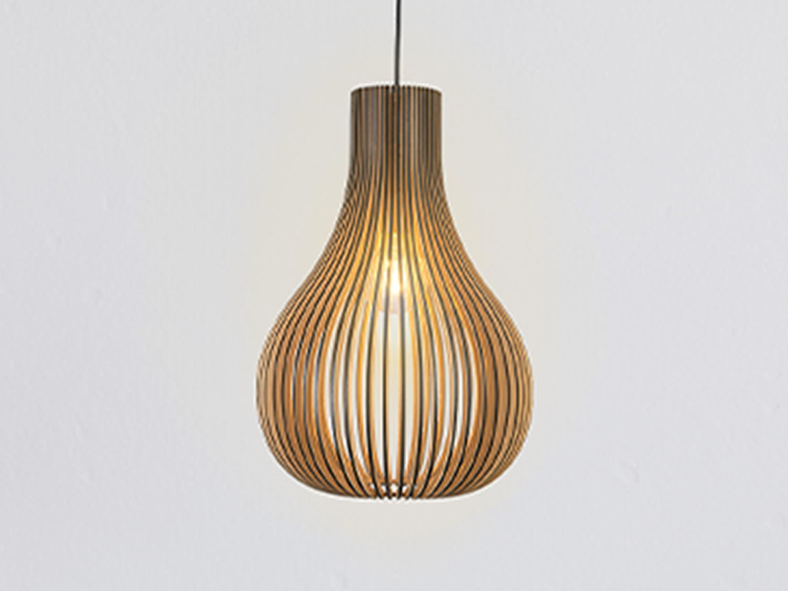 Závesný luster z masívneho dreva E27 / 380 - WRE092 – Obrázok 8