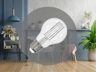 LED žiarovka / filament BIELY 7,5W - A60 / E27