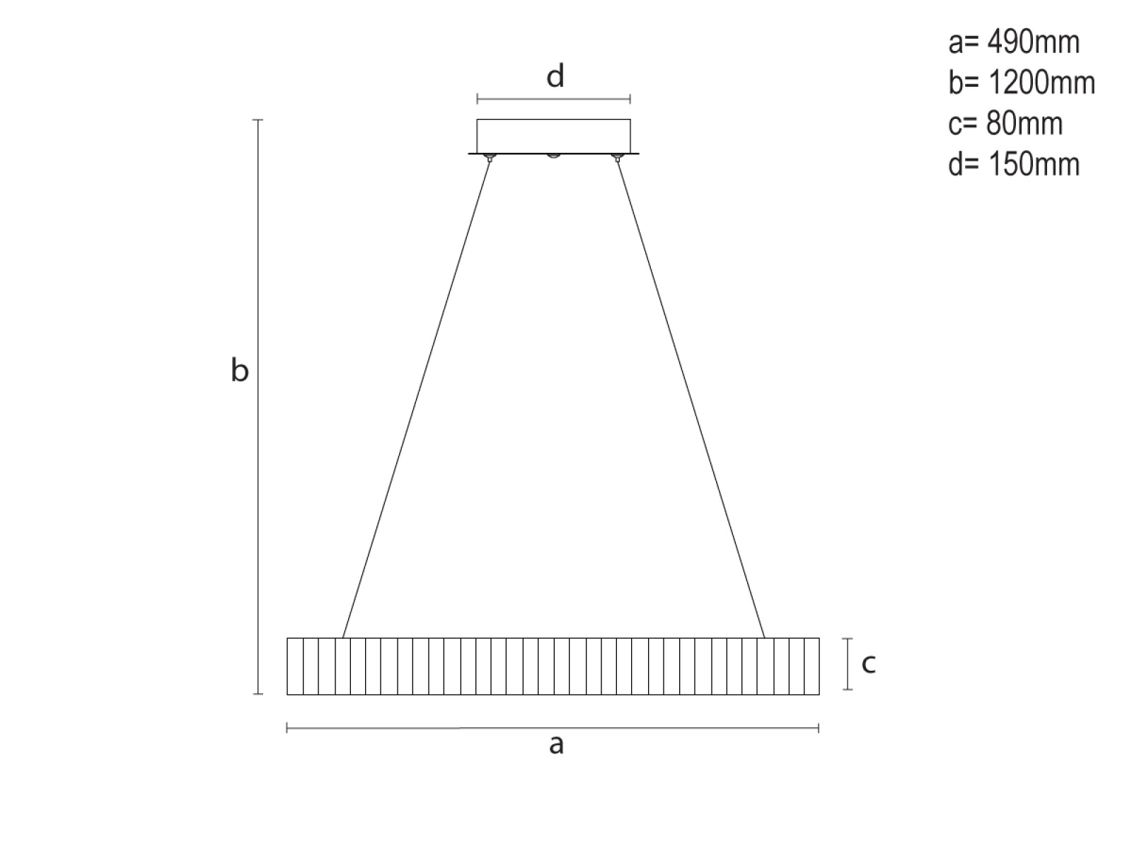 LED závesné svietidlo s diaľkovým ovládačom75W - TA2304/B – Obrázok 12