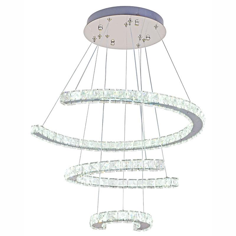 LED luxusné krištáľové svietidlo + diaľkový ovládač 100W - J6356/CH – Obrázok 6