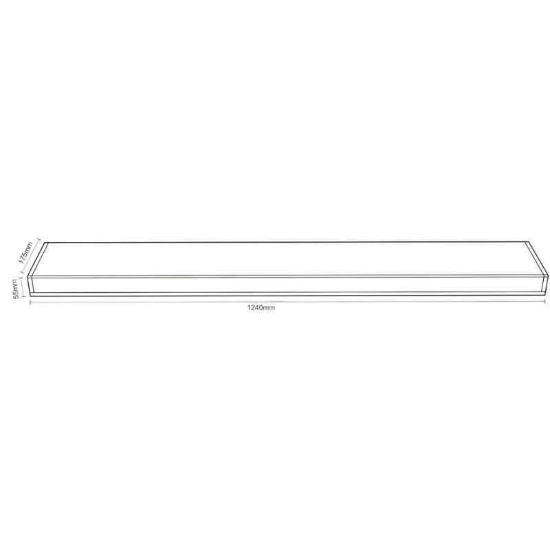 Žiarivkové prisadené svietidlo na 2 x T8 ( 120cm LED trubica ) - TL103 – Obrázok 17