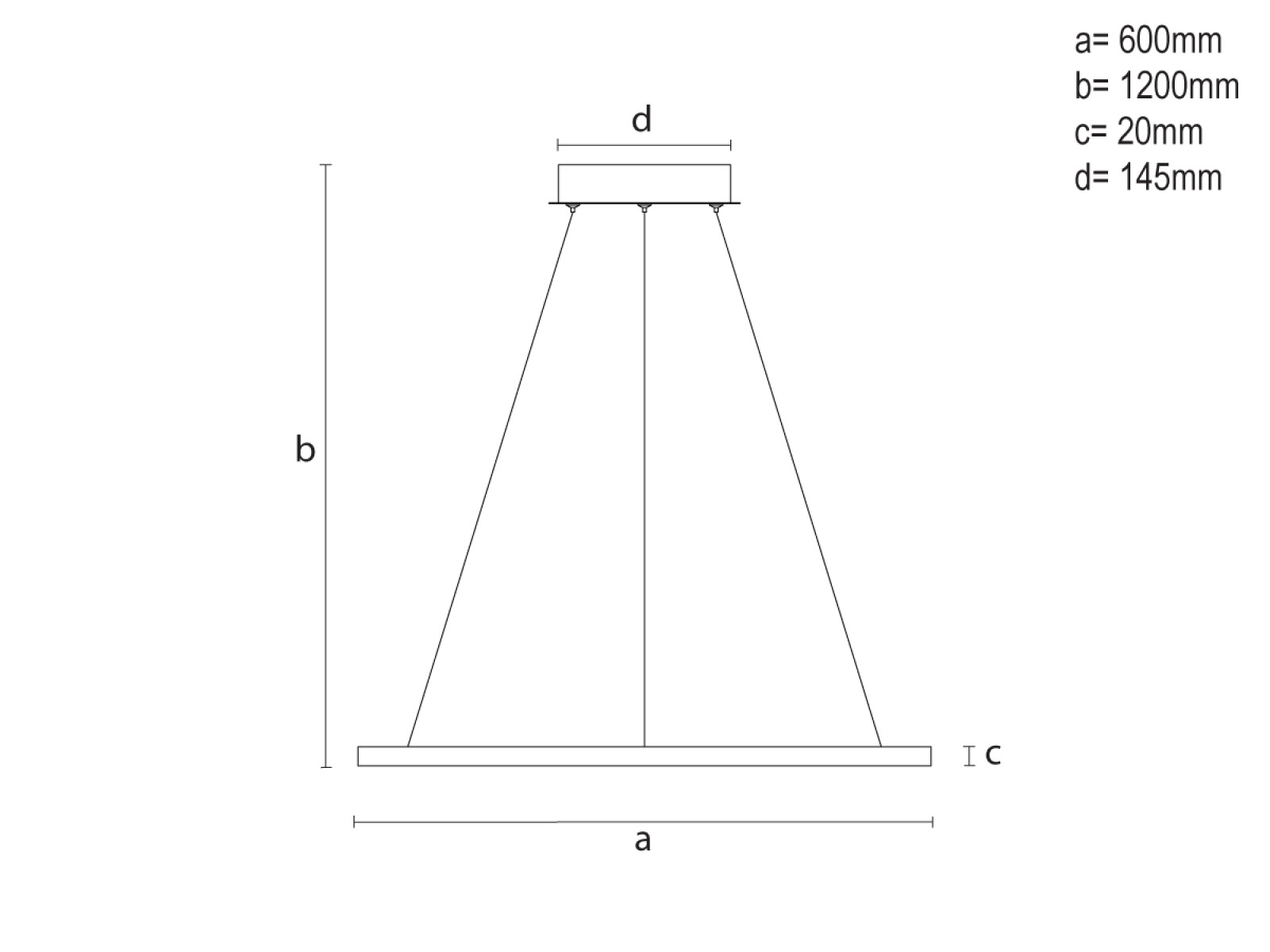 LED závesné svietidlo s diaľkovým ovládačom 32W - TB2300/B – Obrázok 9