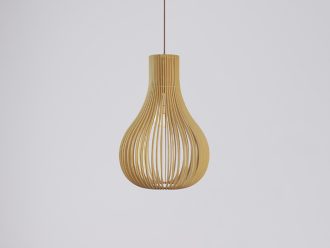 Závesný luster z masívneho dreva E27 / 310 - WRE081