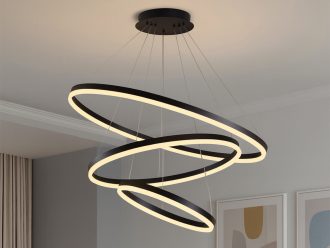 LED závesné svietidlo na lanku + diaľkový ovládač 125W - J4313/B