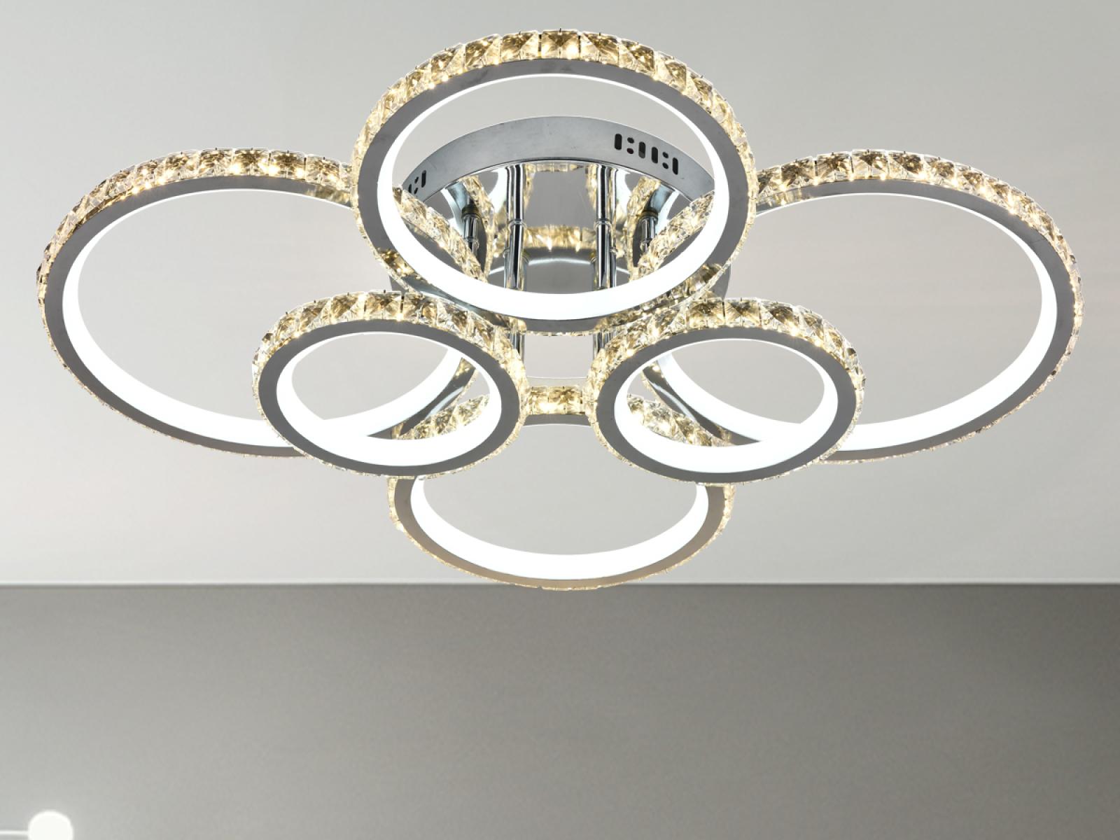 LED stropné svietidlo + diaľkový ovládač 205W - J2301/CH – Obrázok 3