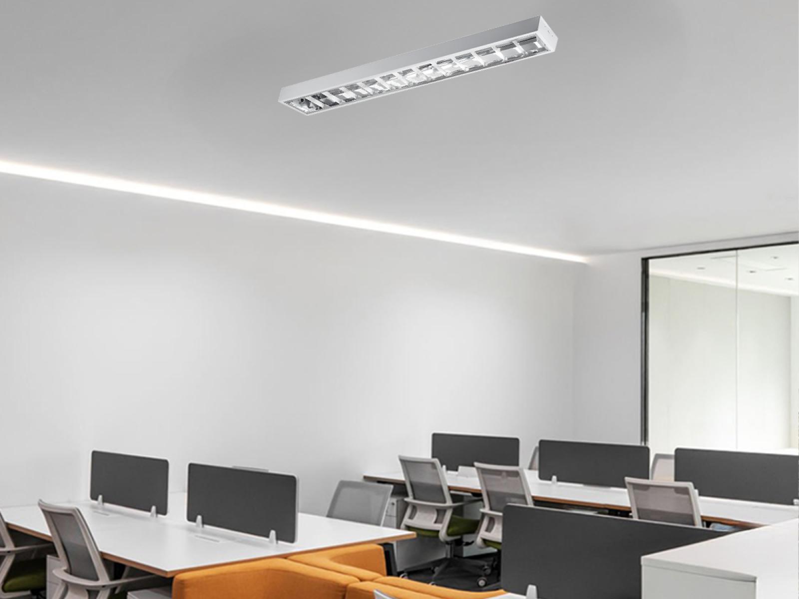 Biele žiarivkové prisadené svietidlo na 2 x T8 ( 120cm LED trubica ) - TL301 – Obrázok 4