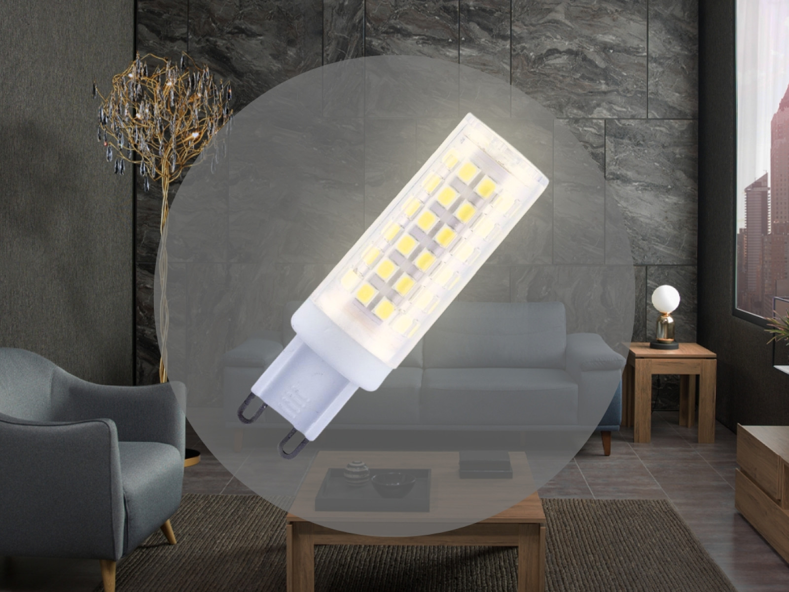 LED žiarovka 6,7W - G9 / SMD / 2800K - ZLS617 – Obrázok 2
