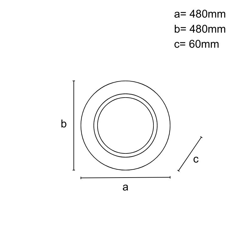 LED stropné svietidlo s diaľkovým ovládačom 25W - J1352/BW – Obrázok 5