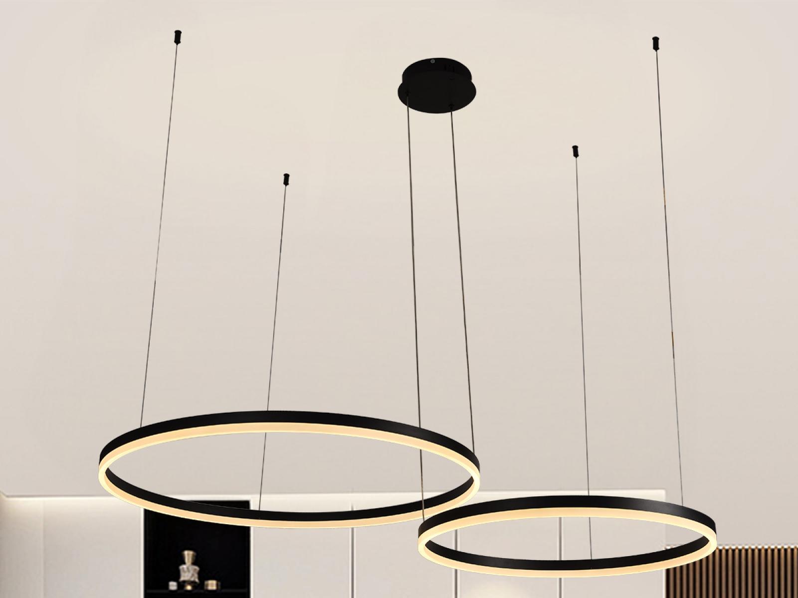 LED závesná lampa s diaľkovým ovládačom 70W – Obrázok 5
