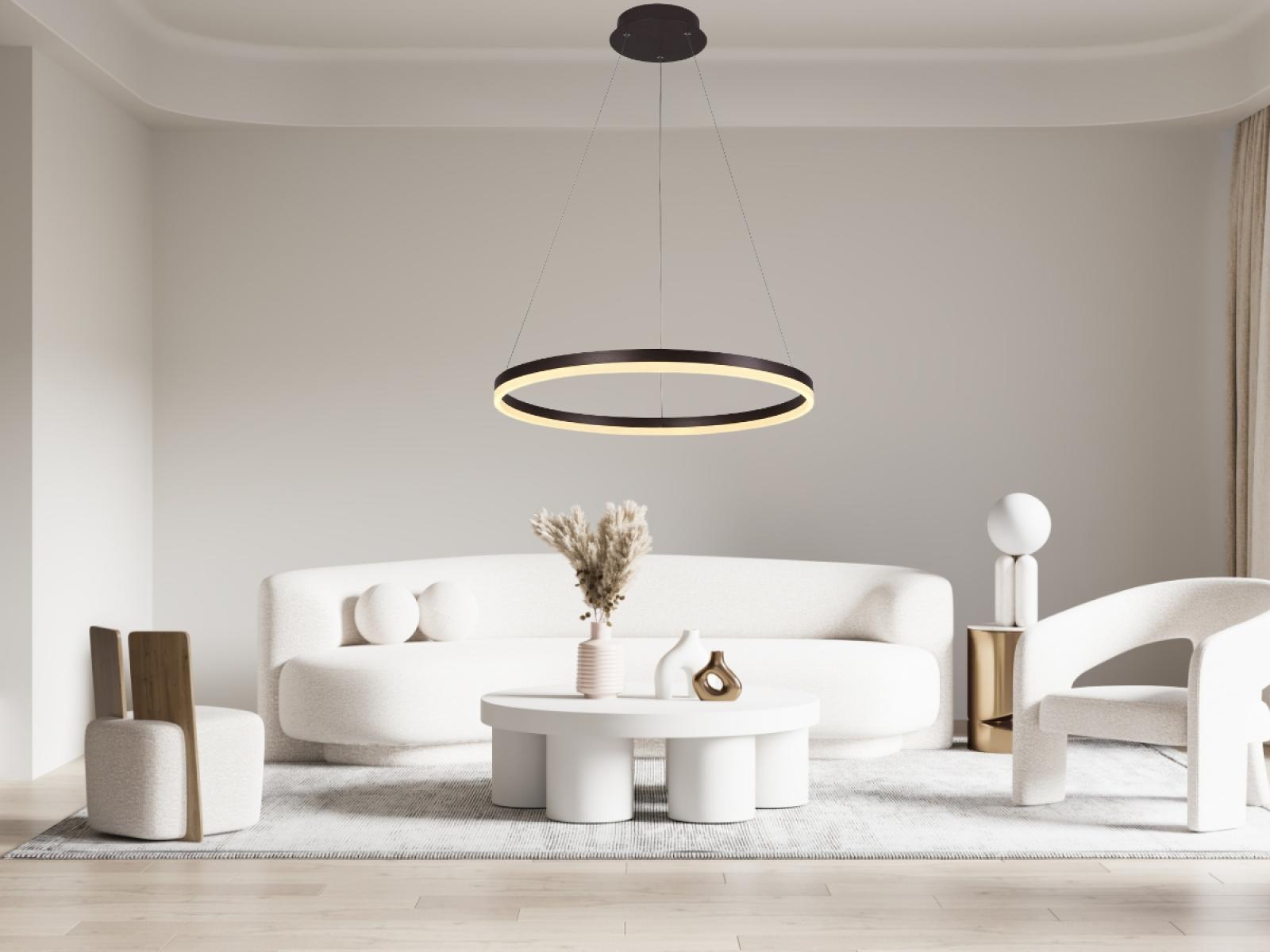 LED závesná lampa na lanku + diaľkový ovládač 42W - J4308/BR – Obrázok 3
