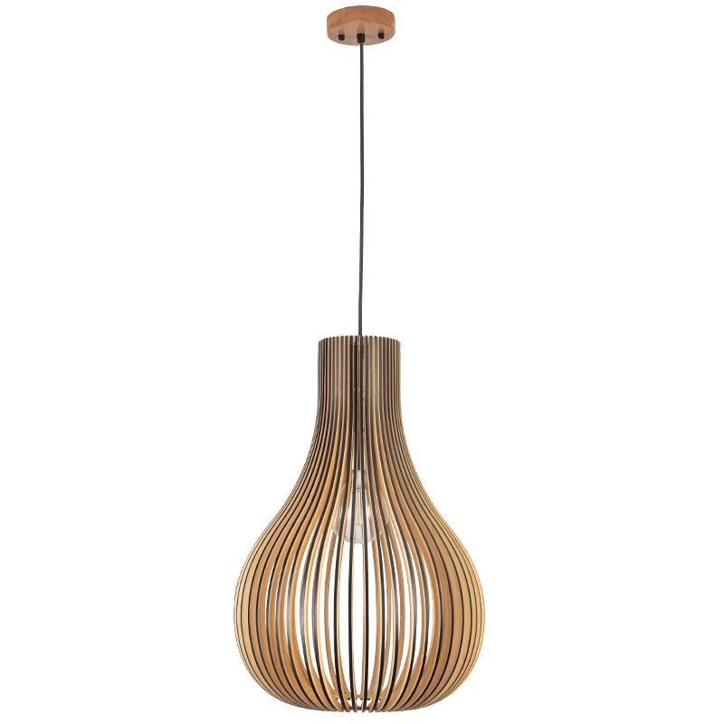 Závesný luster z masívneho dreva E27 / 380 - WRE092 – Obrázok 5