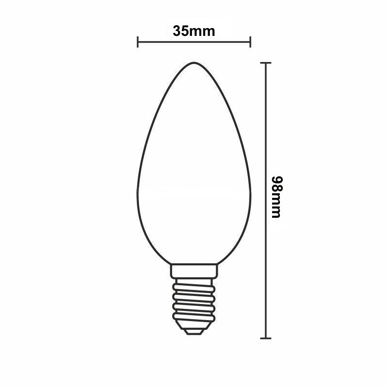 LED žiarovka / filament 6W – Obrázok 6