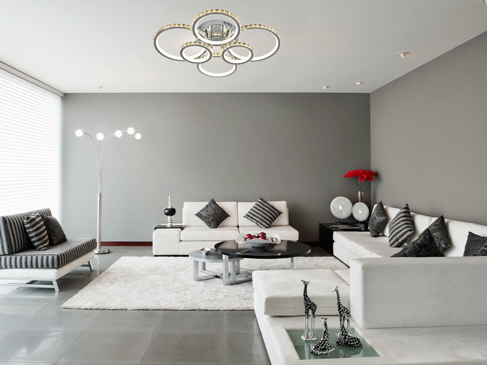 LED stropné svietidlo + diaľkový ovládač 205W - J2301/CH – Obrázok 4
