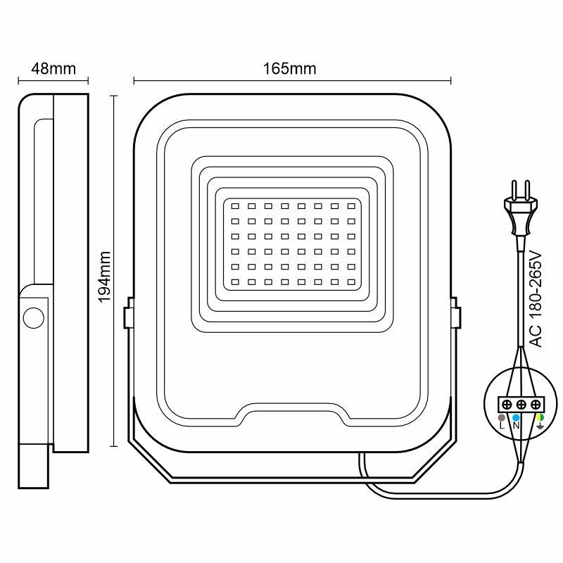 Vonkajší LED PROFI reflektor s WIFI a BLUETOOTH 30W / 3000K - 6500K + RGB / BK - LF6033W – Obrázok 7