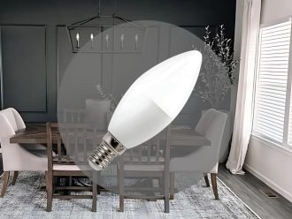 LED žiarovka 8W - C37 / E14 / SMD