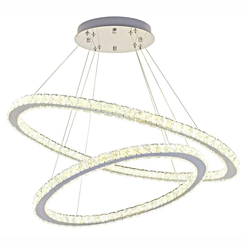 LED luxusné krištáľové svietidlo + diaľkový ovládač 180W - J6354/CH – Obrázok 4