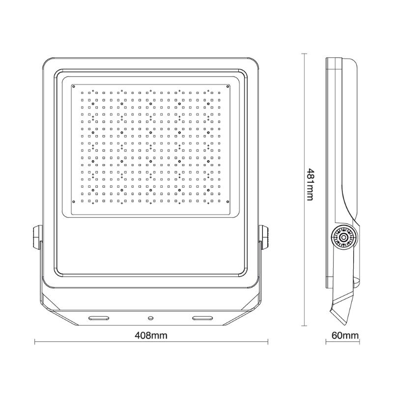 Vonkajší LED reflektor PROFI Plus 300W / 5000K - LF4028S – Obrázok 4