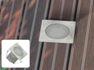 LED vonkajšie podlahové svietidlo 0,6W / IP67 FL113 / 2800K - LFL112S