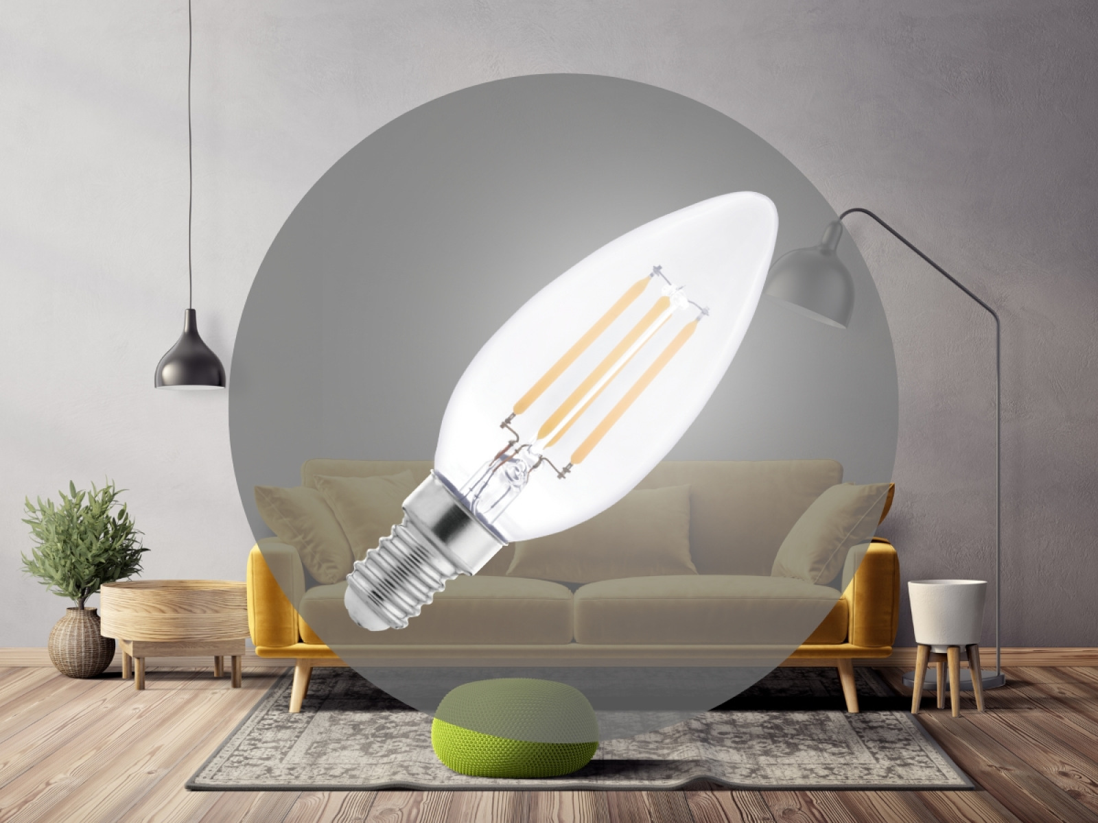 LED žiarovka 6W - C37 / E14 / SMD / 4000K - ZLF723 – Obrázok 3