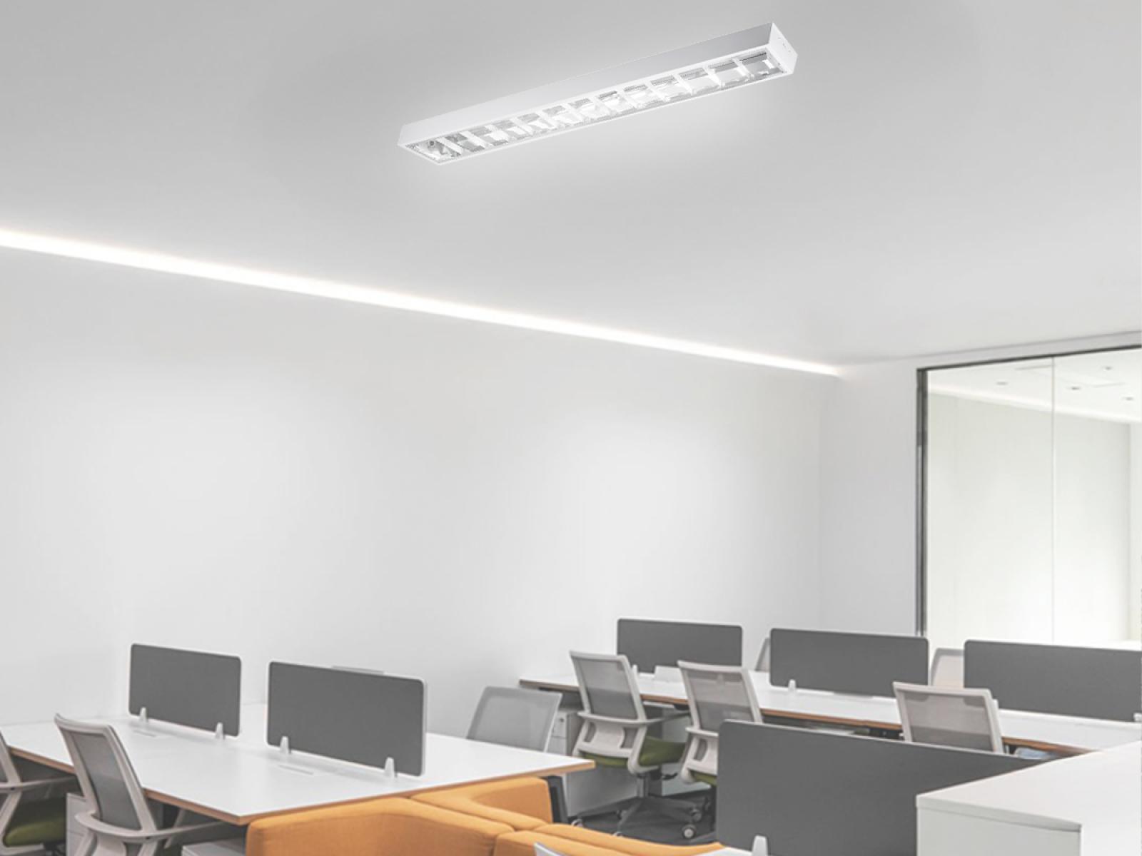 Biele žiarivkové prisadené svietidlo na 2 x T8 ( 120cm LED trubica ) - TL301 – Obrázok 6
