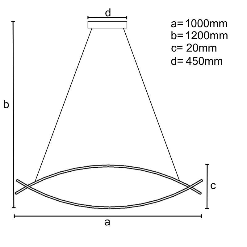 LED závesné svietidlo + diaľkový ovládač 70W - J4352/B – Obrázok 5