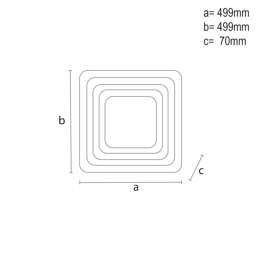 LED stropné svietidlo + diaľkový ovládač 95W - J1304/W – Obrázok 2