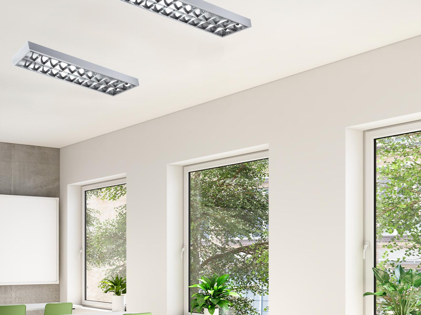 Žiarivkové prisadené svietidlo na 2 x T8 ( 120cm LED trubica ) - TL203 – Obrázok 4