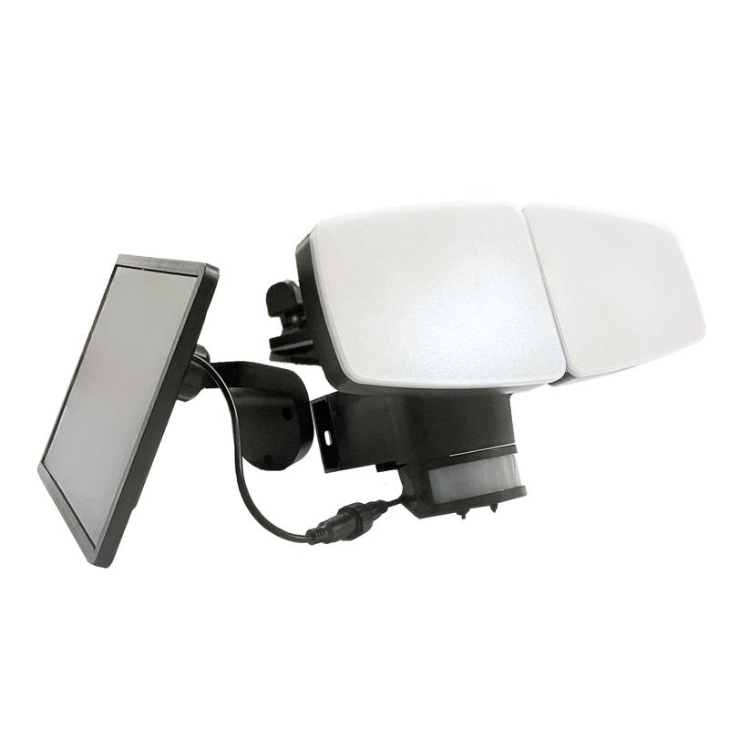 LED čierne vonkajšie solárne svietidlo so senzorom 12W / 3000K - 4100K - 6500K - LS023 – Obrázok 17