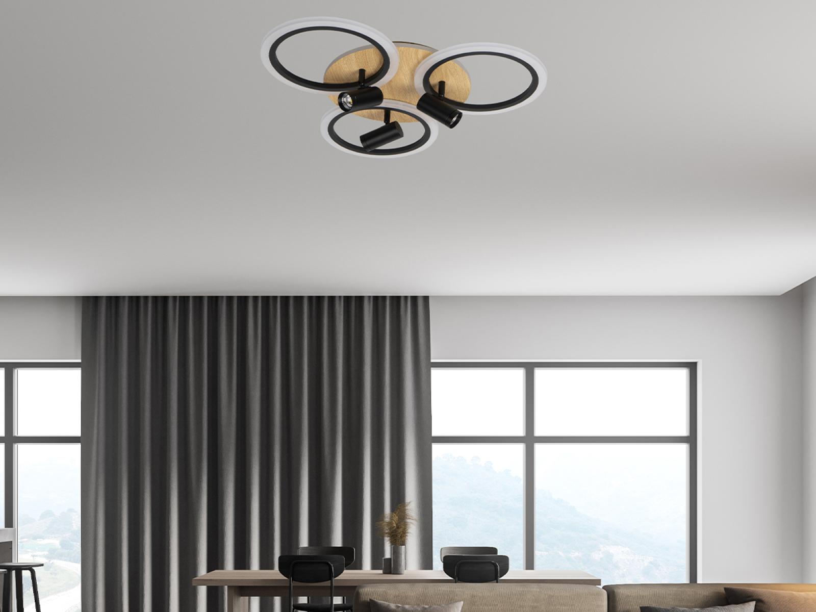 LED stropné svietidlo s diaľkovým ovládačom 70W - TB1311/BW – Obrázok 13