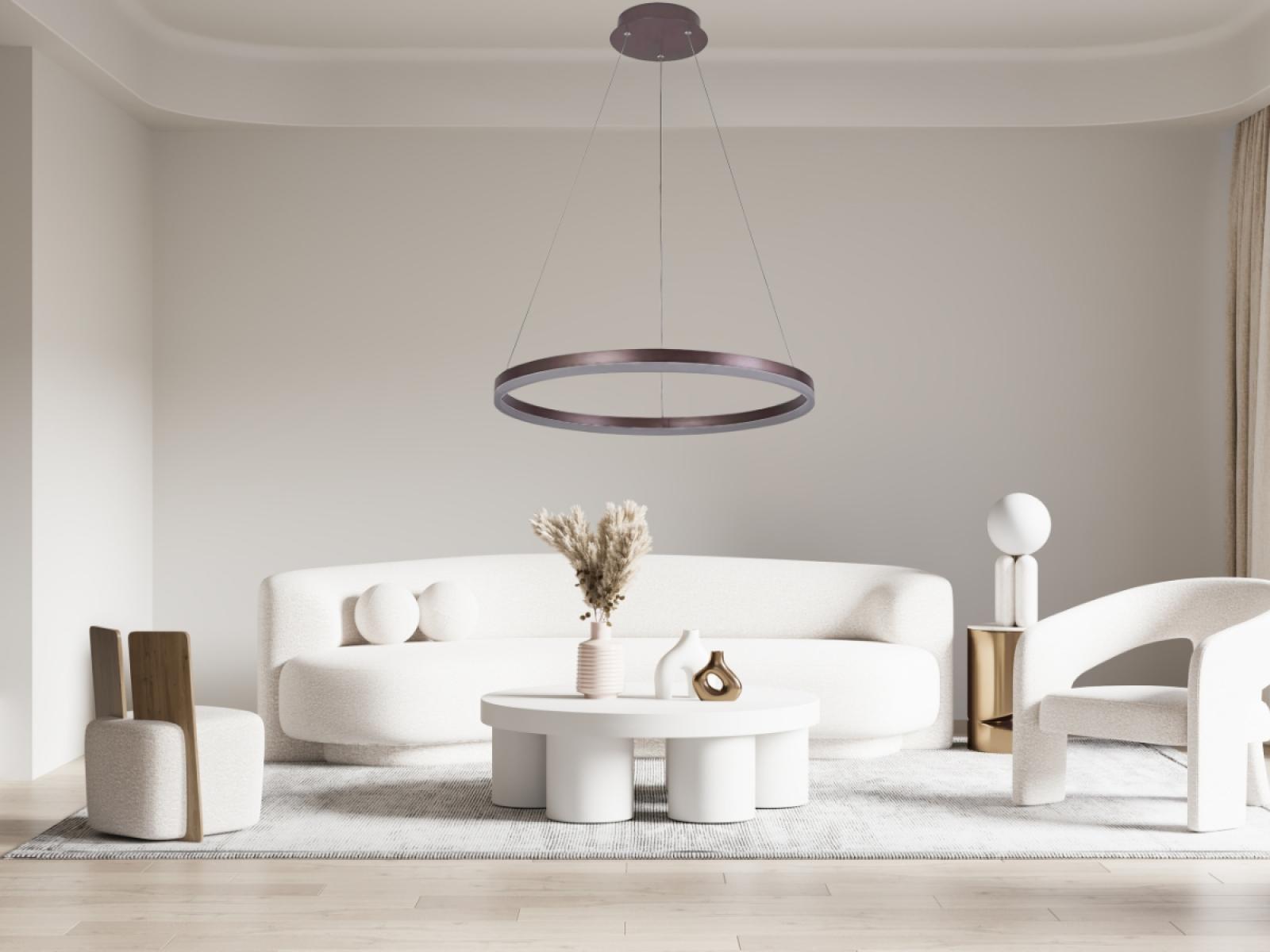 LED závesná lampa na lanku + diaľkový ovládač 42W - J4308/BR – Obrázok 6