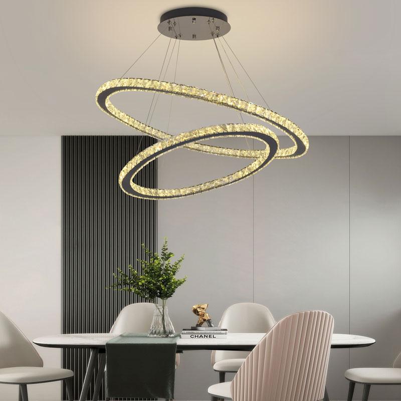 LED luxusné krištáľové svietidlo + diaľkový ovládač 180W - J6354/CH – Obrázok 11