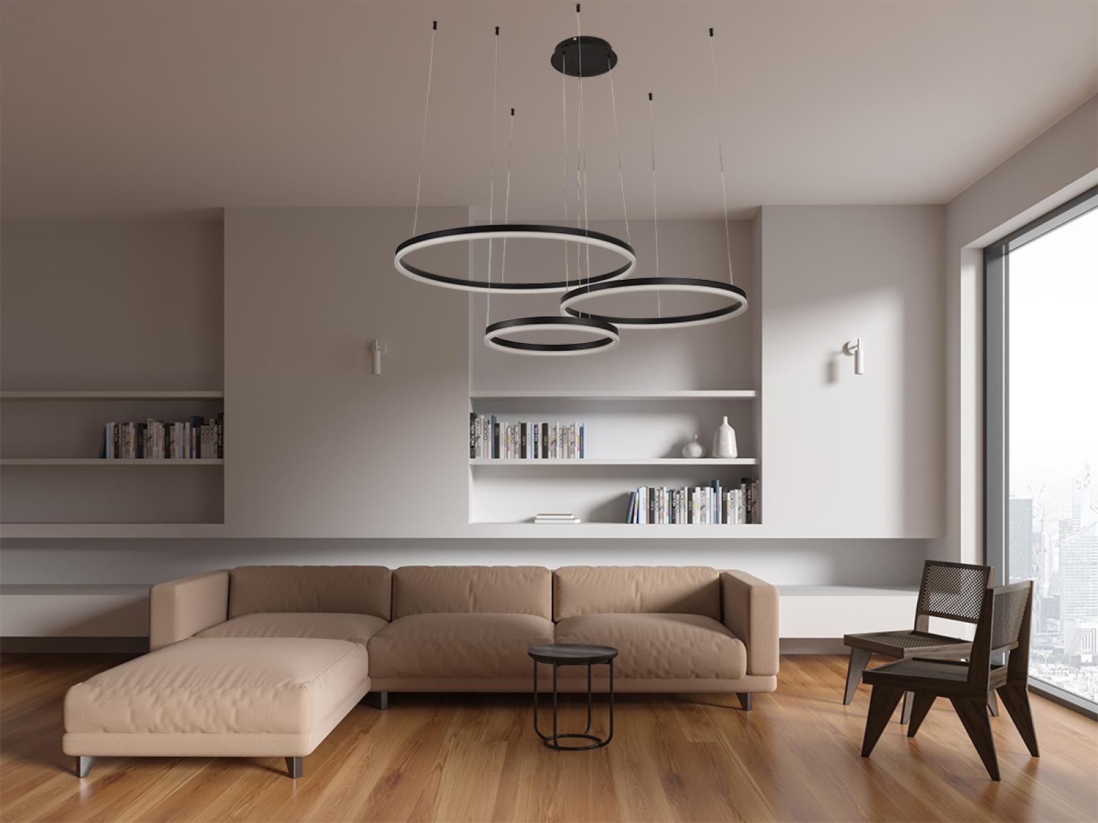 LED závesné svietidlo s diaľkovým ovládačom 125W – Obrázok 2