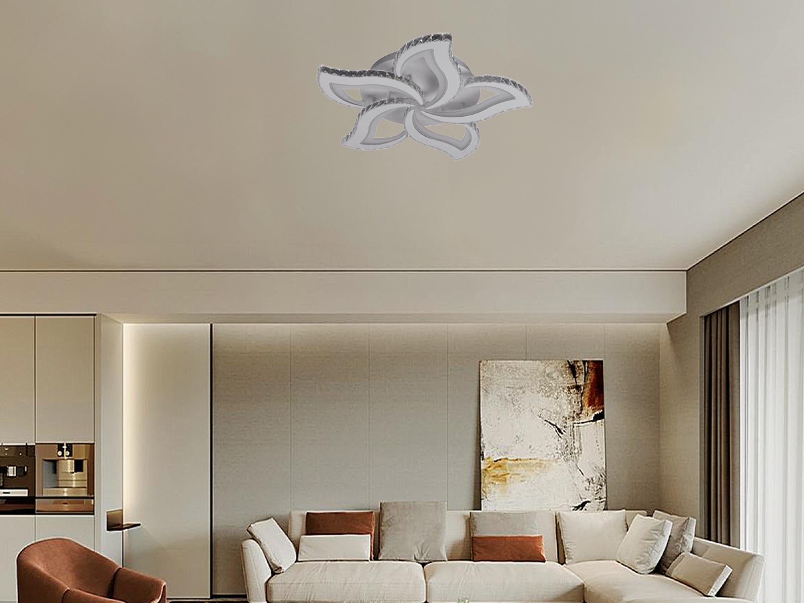 LED stropný luster + diaľkový ovládač 100W - J3336/W – Obrázok 7