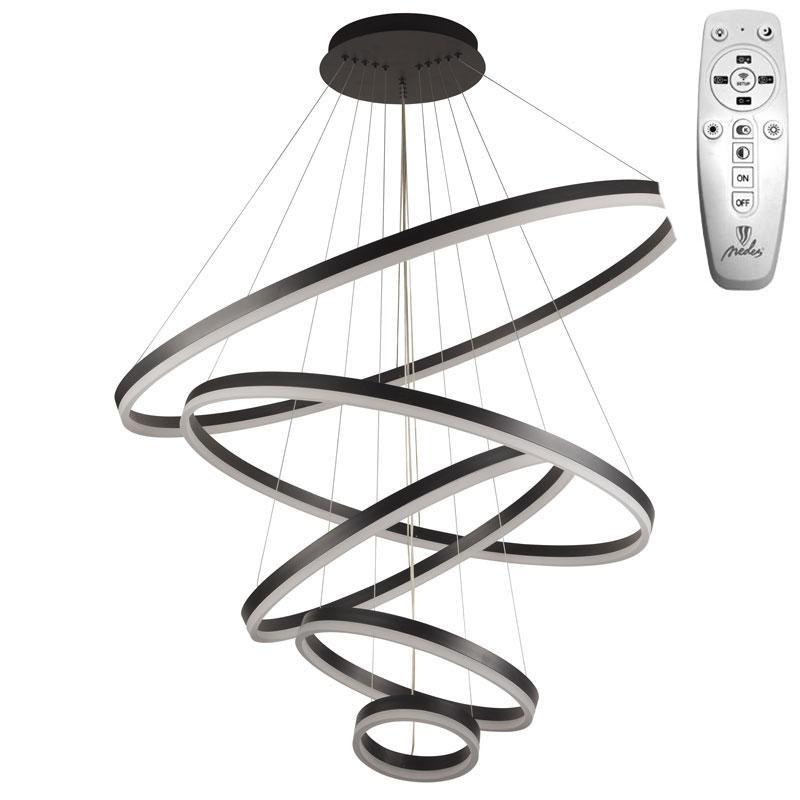 LED závesné svietidlo na lanku + diaľkový ovládač 210W - J4330/B – Obrázok 7