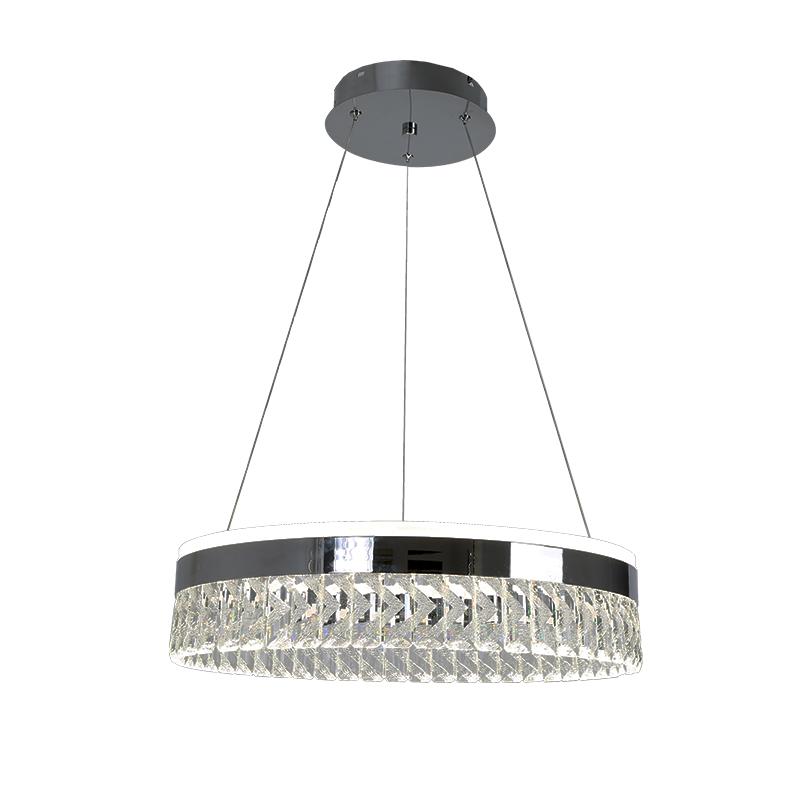 LED luxusné závesné krištáľové svietidlo s diaľkovým ovládačom 90W - TA2300/CH – Obrázok 12