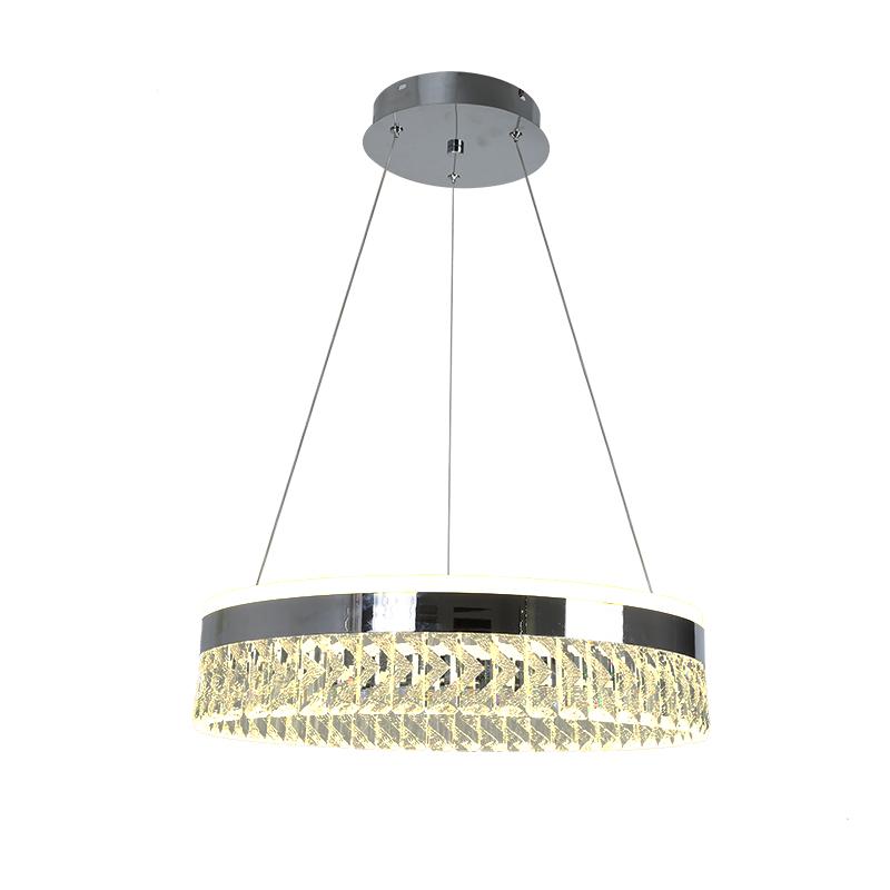 LED luxusné závesné krištáľové svietidlo s diaľkovým ovládačom 90W - TA2300/CH – Obrázok 2