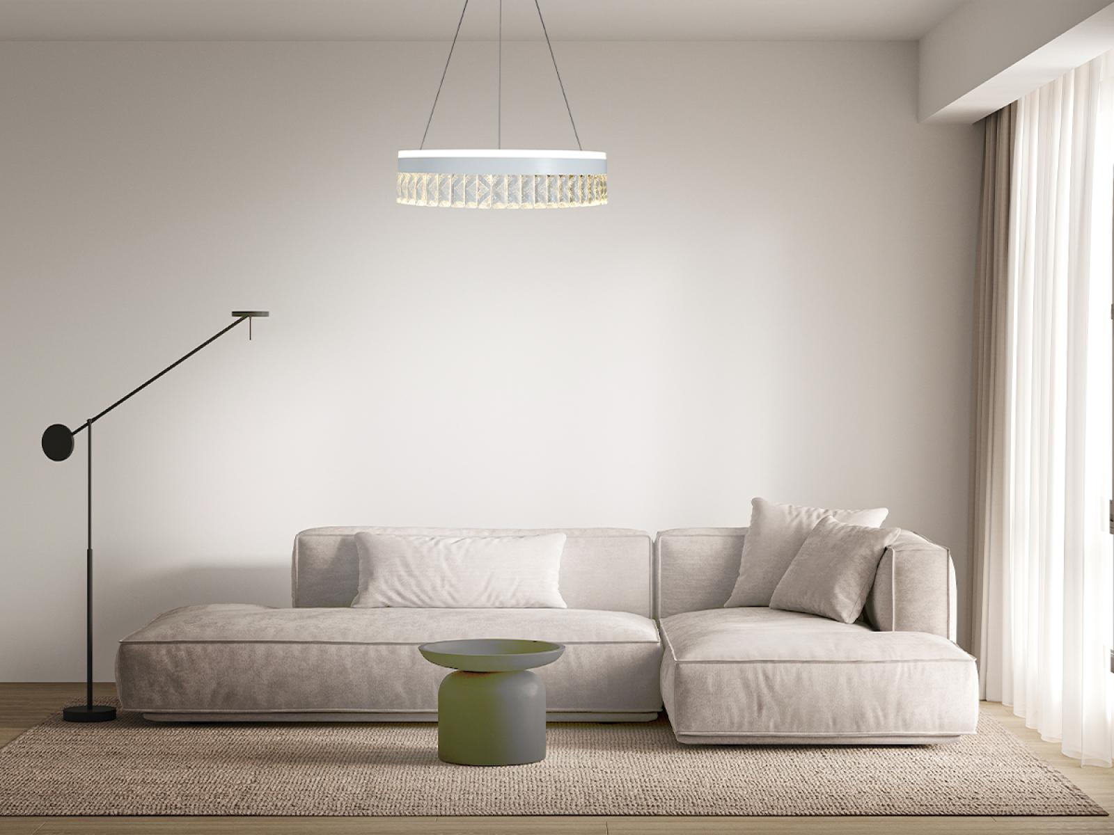 LED luxusné závesné krištáľové svietidlo s diaľkovým ovládačom 90W - TA2300/W – Obrázok 12