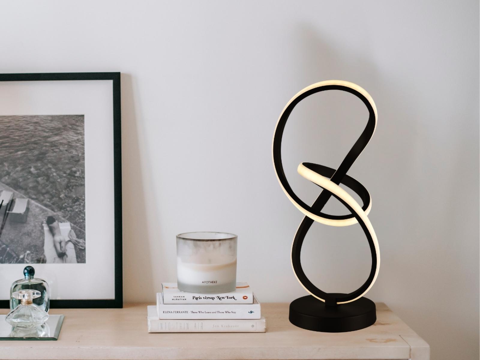 LED dizajnová stolná lampa 28W – Obrázok 7