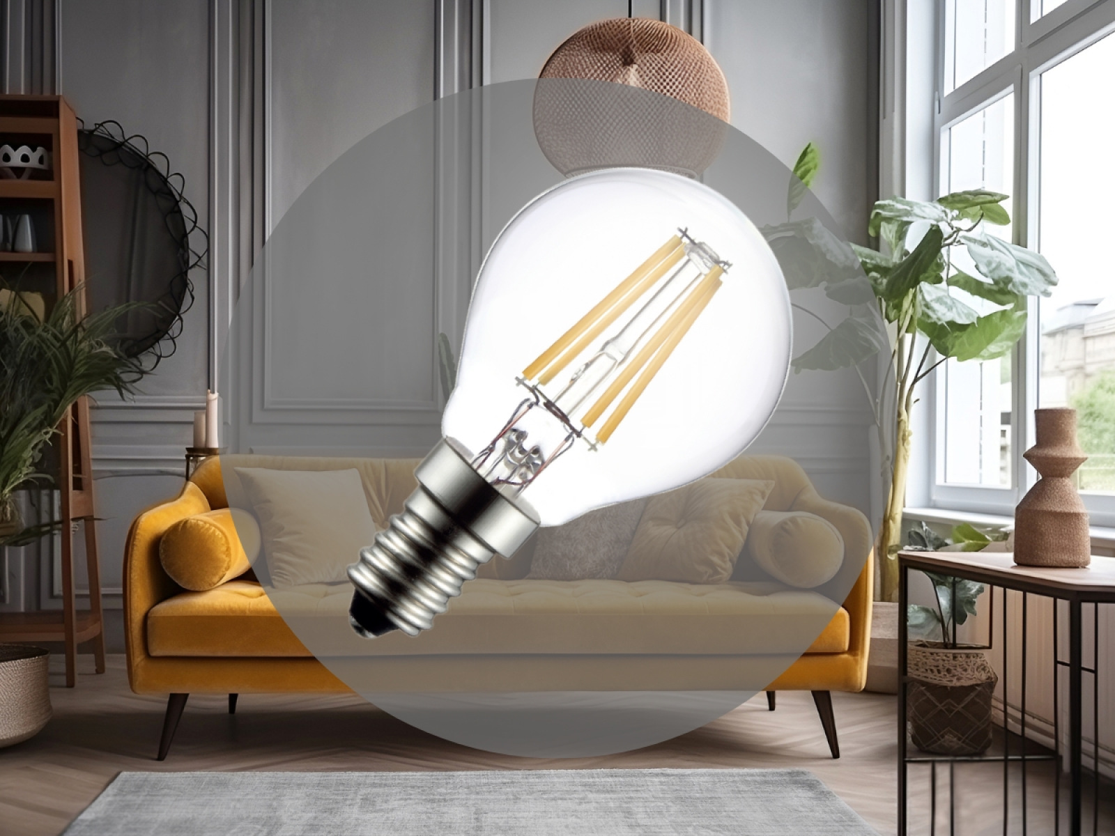 LED žiarovka 6W - G45 / E14 / SMD / 4000K - ZLF823 – Obrázok 2