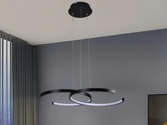 LED závesné svietidlo na lanku + diaľkový ovládač 50W