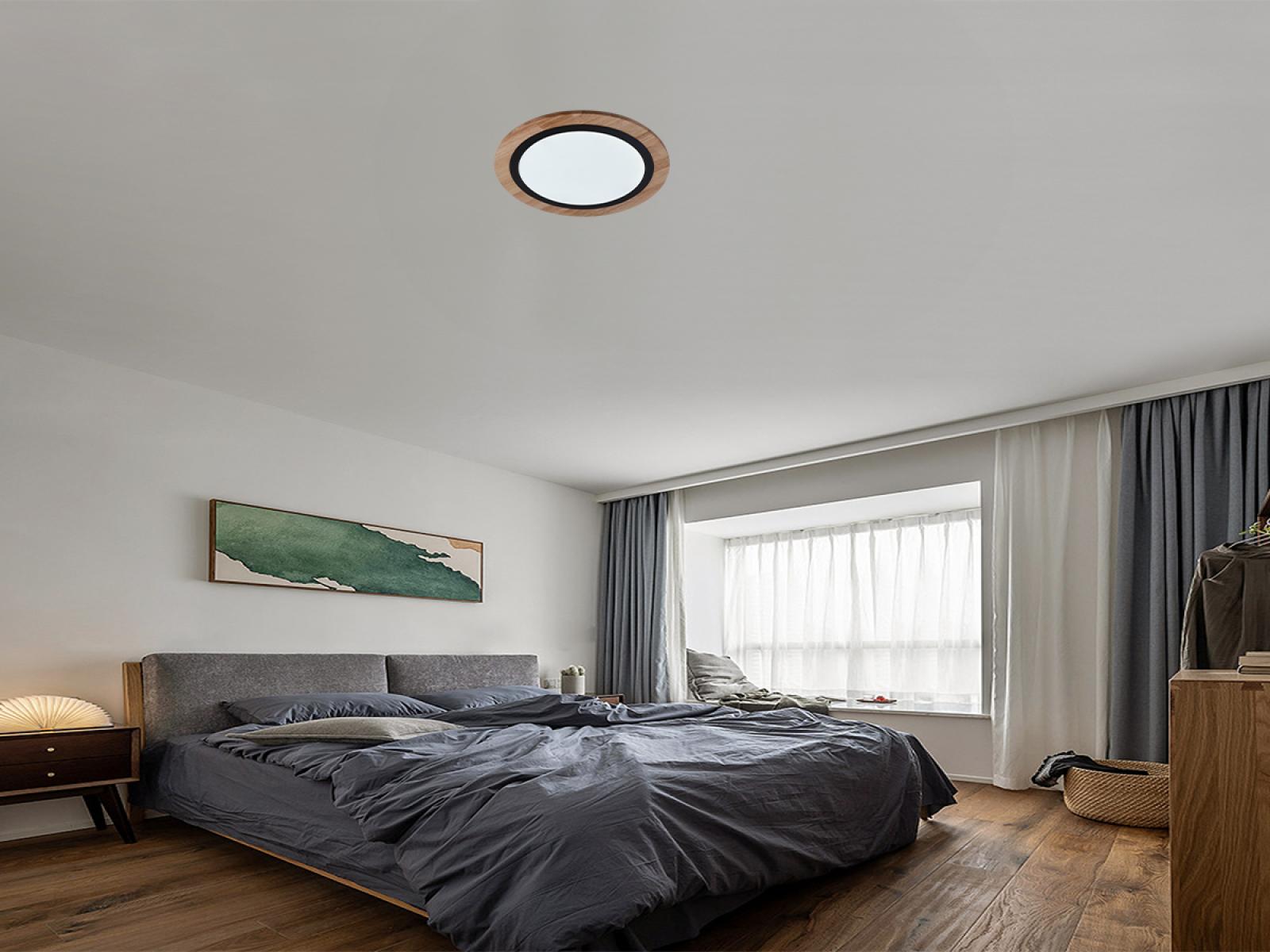 LED stropné svietidlo s diaľkovým ovládačom 25W - J1352/BW – Obrázok 2