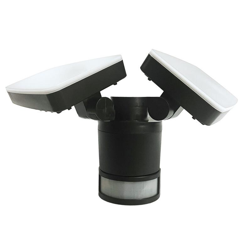 LED čierne vonkajšie solárne svietidlo so senzorom 12W / 3000K - 4100K - 6500K - LS023 – Obrázok 20