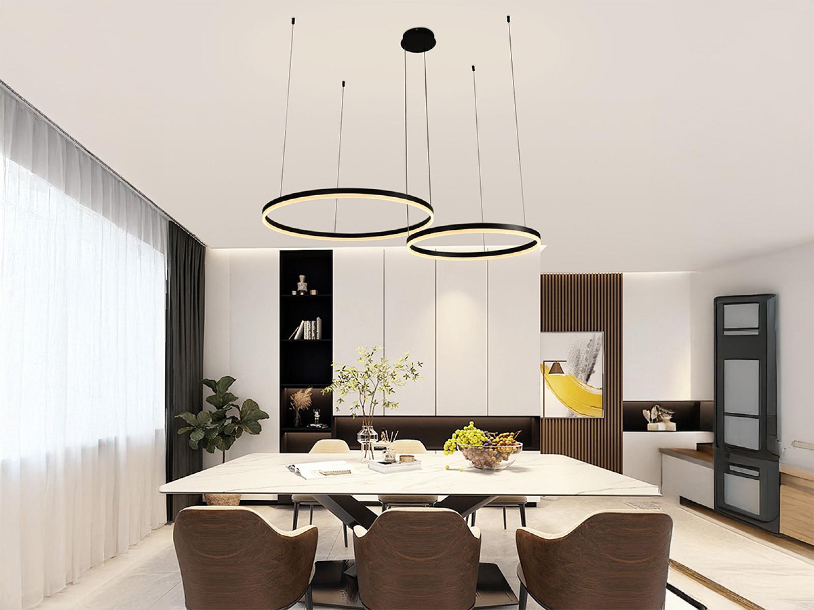 LED závesná lampa s diaľkovým ovládačom 70W – Obrázok 7
