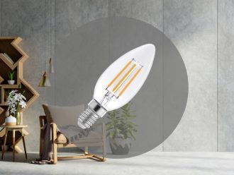 LED žiarovka / filament 4W - C35 / E14