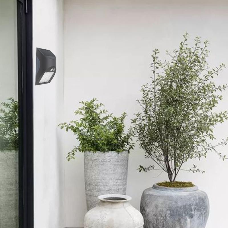 LED šedé nástenné solárne svietidlo 3W / 3000K / 4000K - LS225 – Obrázok 7